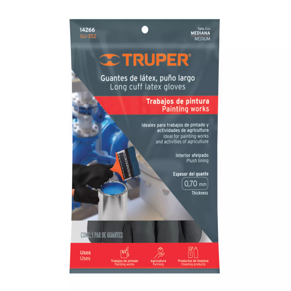 Guantes de Látex para Pintor, Medianos | Ferreterias Ferretodo Guatemala