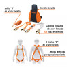 Kit contra caídas con arnés de tres anillos, ANSI, Truper | Ferreterias Ferretodo Guatemala