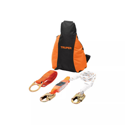 Kit contra caídas con arnés de un anillo, ANSI, Truper | Ferreterias Ferretodo Guatemala