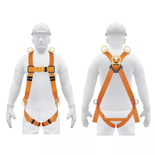 Arnés de cuerpo completo con 5 anillos, ANSI, Truper | Ferreterias Ferretodo Guatemala