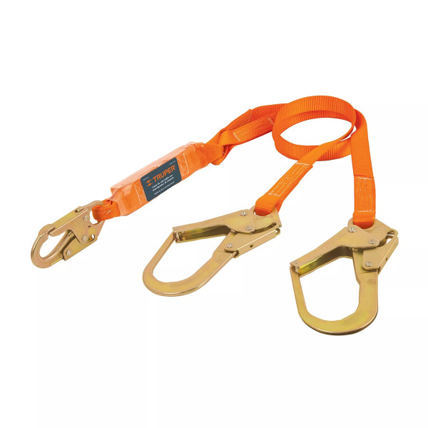 Línea vida absorbedor impacto doble brazo gancho grande,ANSI | Ferreterias Ferretodo Guatemala