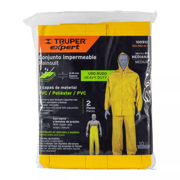 ‣ Conjunto impermeable triple capa M... | Truper Expert