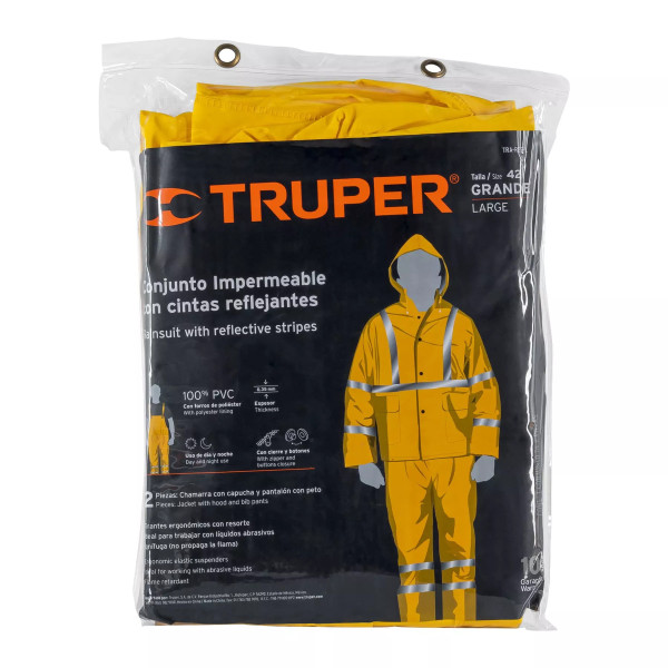 ‣ Conjunto impermeable reflejante, G | Truper