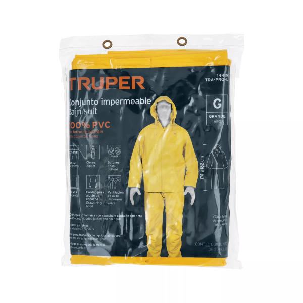 ‣ Conjunto impermeable doble capa, talla G... | Truper