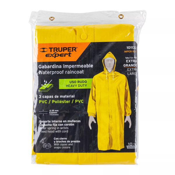 ‣ Gabardina impermeable triple capa XG... | Truper Expert
