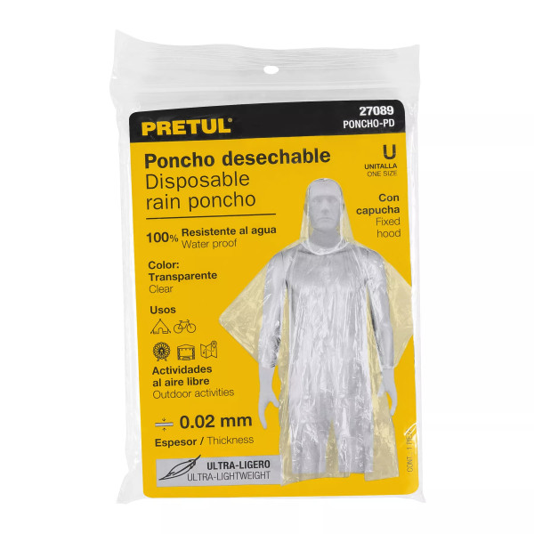 ‣ Poncho desechable Polietileno, Pretul | Pretul