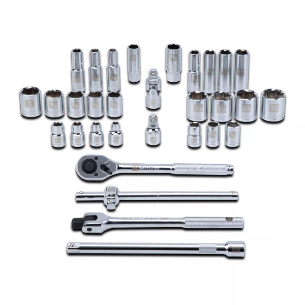 Juego De 31 Herramientas Cuadro 1/2' Std Para Mecánico | Llaves de precisión