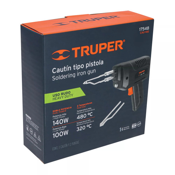 ‣ Cautín 140W tipo pistola 2 temperaturas... | Truper