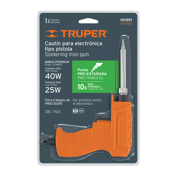‣ Cautín 40W profesional tipo pistola... | Truper