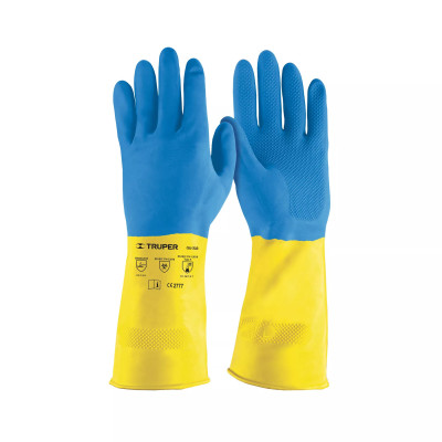 ‣ Guantes de látex reforz... limpieza, G | Truper