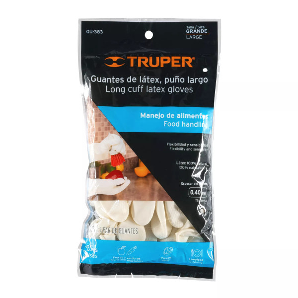 ‣ Guantes de látex manejo alimentos, G... | Truper