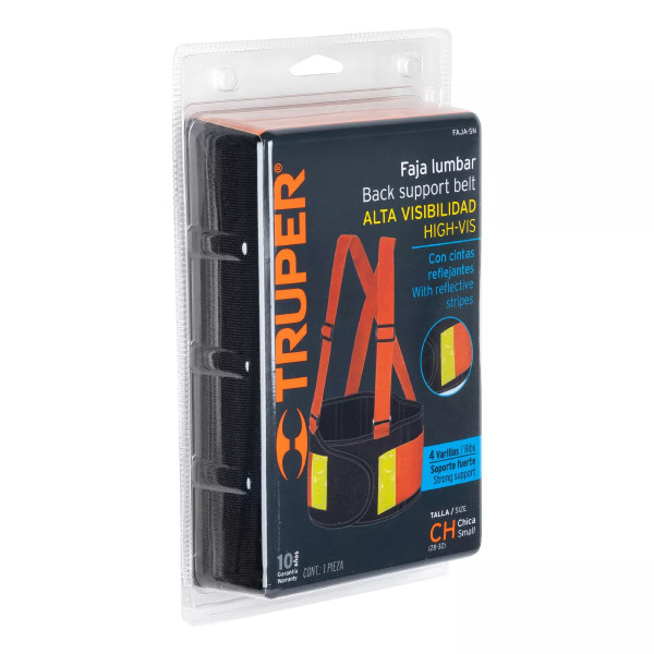 ‣ Faja lumbar naranja c/cintas alta visib... | Truper