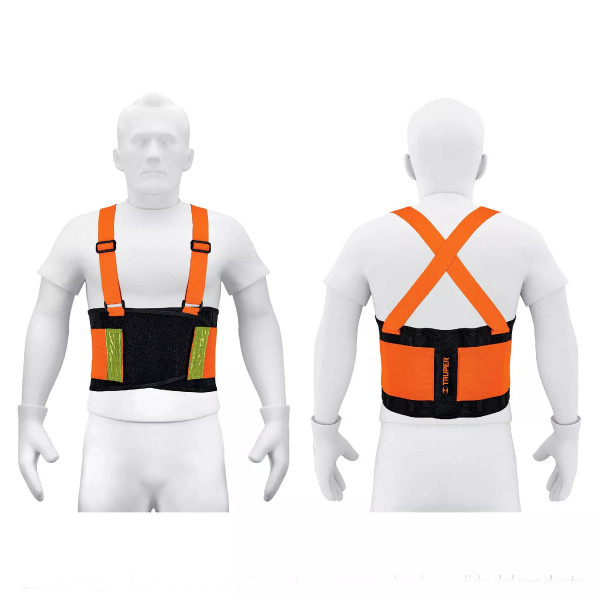 ‣ Faja lumbar naranja c/cintas alta visib... | Truper