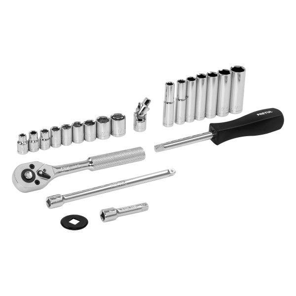 Juego De 22 Herramientas 1/4' Mm Para Mecánico, Pretul | Llaves de precisión