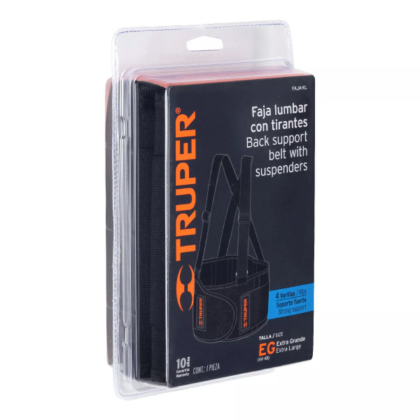 ‣ Faja lumbar XG Truper: soporte ideal | Truper