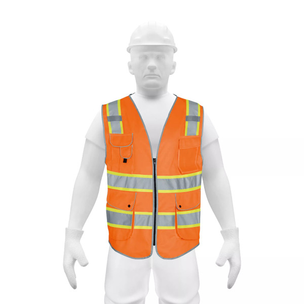 ‣ Chaleco seguridad alta visibilidad, naranja... | Truper Expert