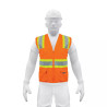 ‣ Chaleco seguridad naranja max visibilidad... | Truper