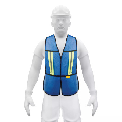 ‣ Chaleco seguridad cintas reflejantes azul... | Pretul