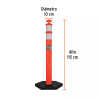 Poste delimitador 115 cm con base resistente | FERRETODO