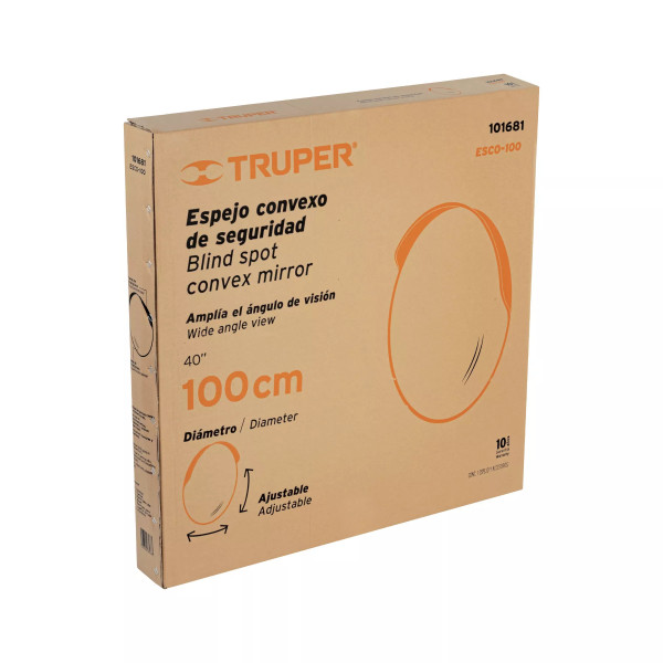 ‣ Espejo convexo 100 cm para seguridad vial | Truper