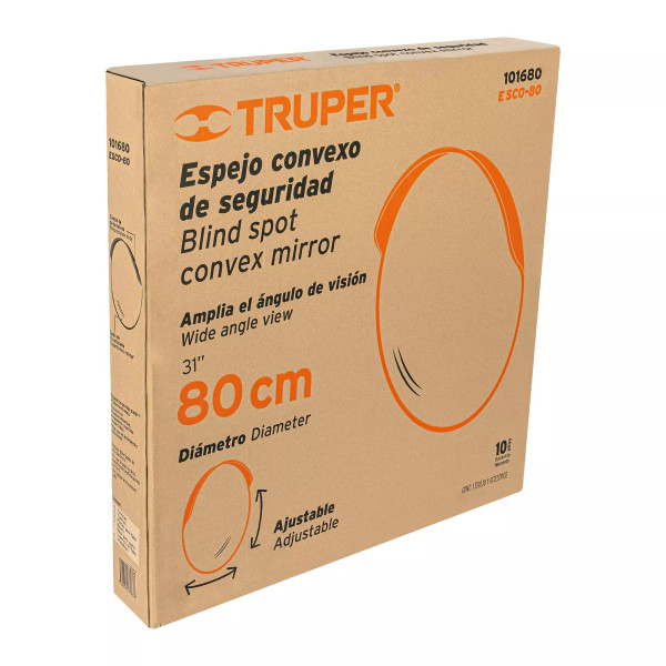 ‣ Espejo convexo 31 1/2” TRUPER resistente | FERRETODO