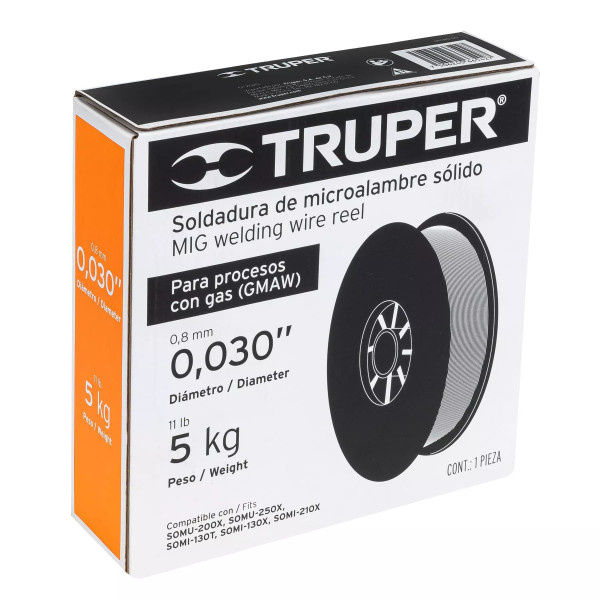 ‣ Caja con 5 kg de microalambre sólido... | Truper