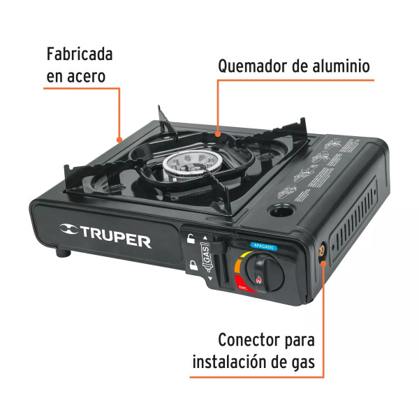 ‣ Estufilla portátil para gas, encendido... | Truper