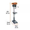‣ Taladro de piso 17", 1-1/2 HP, broquero 5/8" | Truper