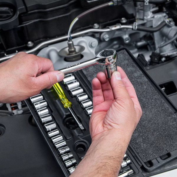 Juego De 39 Herramientas 1/4' Y 3/8' Para Mecánico, Pretul | Llaves de precisión