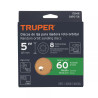 Paquete c/5 discos de lija 5" grano 60, 8 perforaciones | Discos Corte, Pulido y Abrasivos Ferreterias Ferretodo