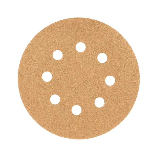 Paquete c/5 discos de lija 5" grano 60, 8 perforaciones | Discos Corte, Pulido y Abrasivos Ferreterias Ferretodo