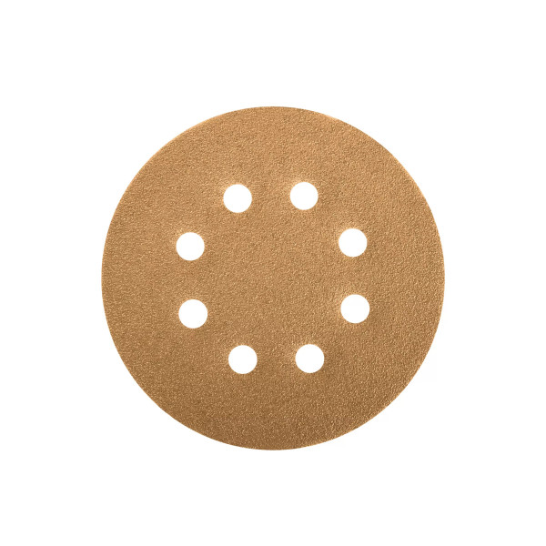 Paquete c/5 discos de lija 5" grano 80, 8 perforaciones | Discos Corte, Pulido y Abrasivos Ferreterias Ferretodo