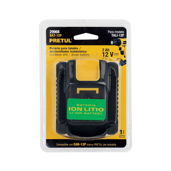 ‣ Batería ión Litio, 12 V Taladro Tali-12P... | Pretul