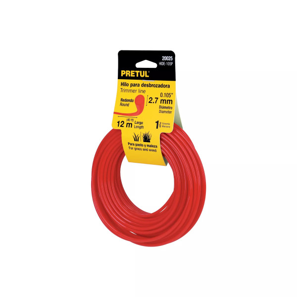 ‣ Hilo para desbrozadora 2.7mm x 12m | Pretul