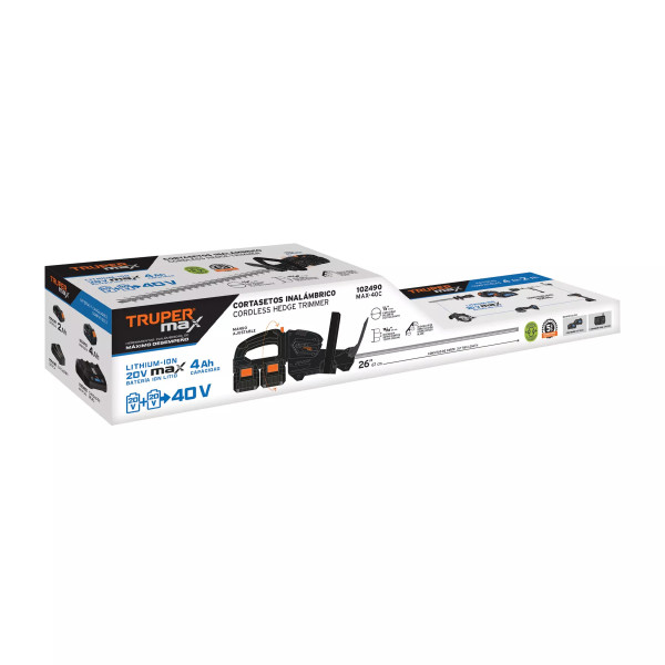 ‣ Cortasetos 40V Inalámbrico, Tru... | Truper Max
