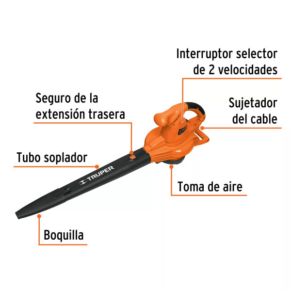 ‣ Sopladora/Aspiradora Eléctrica 1,440W... | Truper