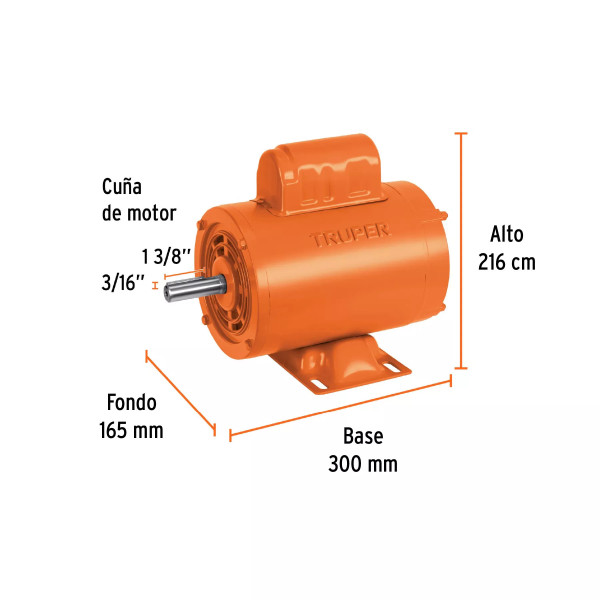 ‣ Motor Eléctrico 1/2 Hp alta Velocidad... | Truper