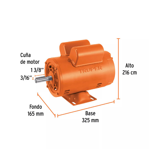 ‣ Motor Eléctrico 3/4 Hp, Baja Veloc... | Truper
