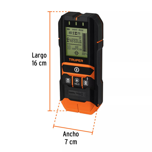 ‣ Detector Multimateriales Muros 12Cm... | Truper