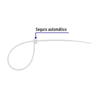 Bolsa Con 50 Cinchos Plásticos 40 Lb, 200X3.5 Mm, Naturales | Cinchos, Abrazaderas y Similares Ferreterias Ferretodo