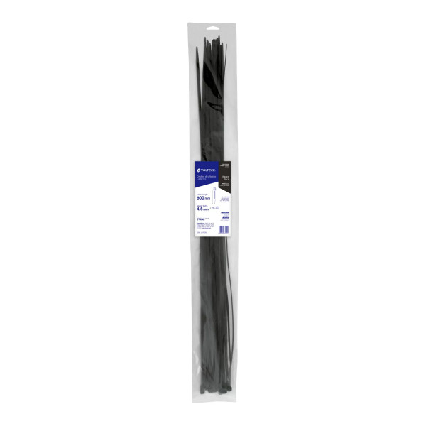 Bolsa Con 25 Cinchos Plásticos 50 Lb, 600X4.5 Mm, Negros | Cinchos, Abrazaderas y Similares Ferreterias Ferretodo