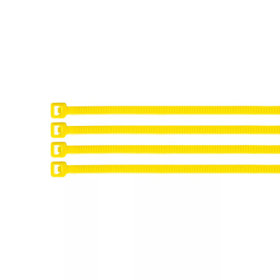 Bolsa Con 100 Cinchos Plásticos 18 Lb, 100X2.5 Mm, Amarillos | Cinchos, Abrazaderas y Similares Ferreterias Ferretodo