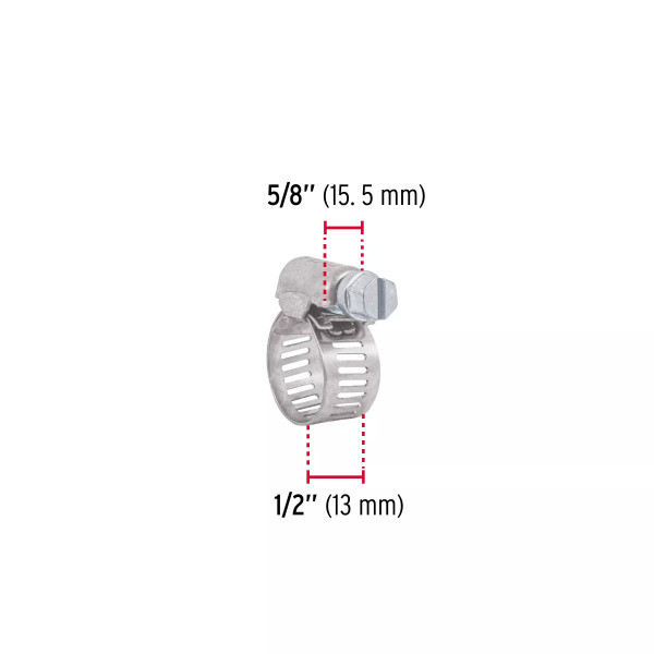 Bolsa c/10 abrazaderas sin fin reforzadas No. 6, 1/2 - 3/4" | Cinchos, Abrazaderas y Similares Ferreterias Ferretodo