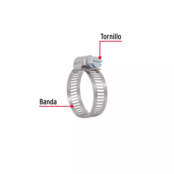 Bolsa c/10 abrazaderas sin fin reforzadas No. 16, 3/4 - 1-1/2" | Cinchos, Abrazaderas y Similares Ferreterias Ferretodo