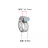 Bolsa c/10 abrazaderas mini sin fin reforzadas No.3, 1/4"-5/8" | Cinchos, Abrazaderas y Similares Ferreterias Ferretodo