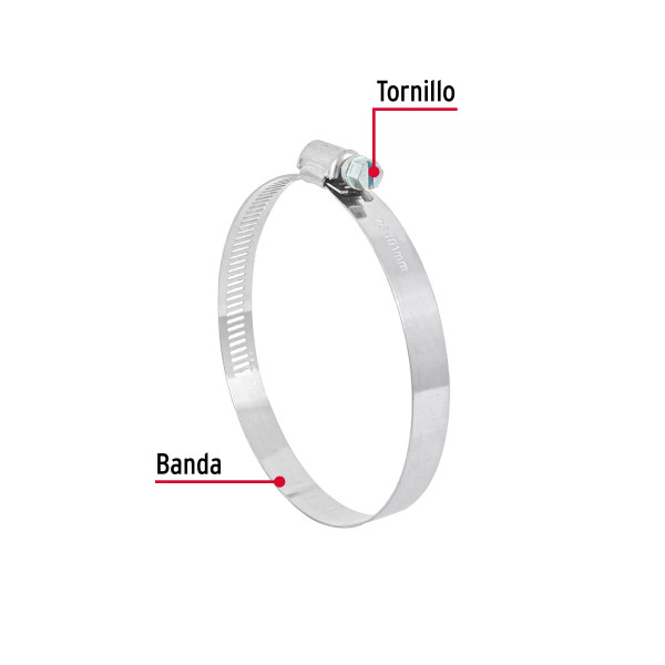 Bolsa c/5 abrazaderas sin fin reforzadas No.56, 3-1/16 - 4" | Cinchos, Abrazaderas y Similares Ferreterias Ferretodo