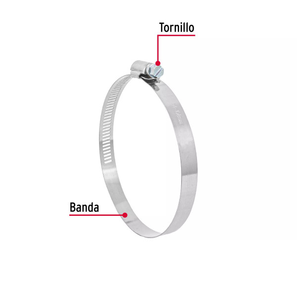 Bolsa c/5 abrazaderas sin fin reforzadas No.60, 3-5/16-4-1/4" | Cinchos, Abrazaderas y Similares Ferreterias Ferretodo