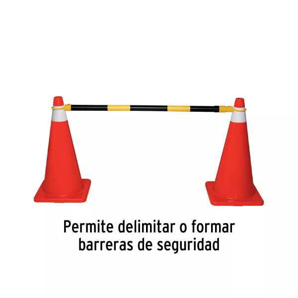 ‣ Barra extensible 1.3 a 2.1 m para conos... | Truper