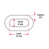 ‣ Metro de cadena galv. 1/4", 35 m cubeta | Fiero