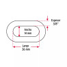 ‣ Metro de cadena pulida 3/8", 10 m, FIERO | Fiero